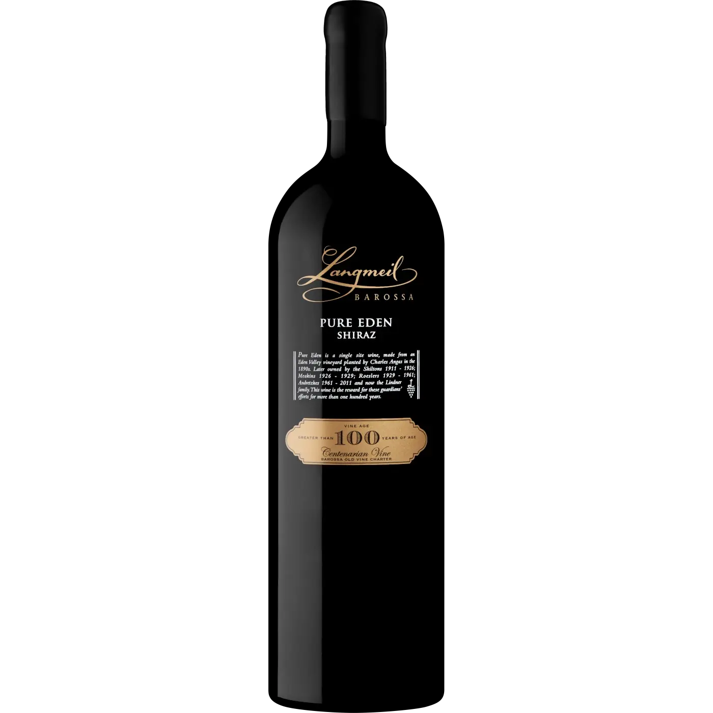 Langmeil Winery Pure Eden Shiraz Magnum, an outstanding large format wine from Eden Valley, known for its bold flavors, making it a perfect gift choice.