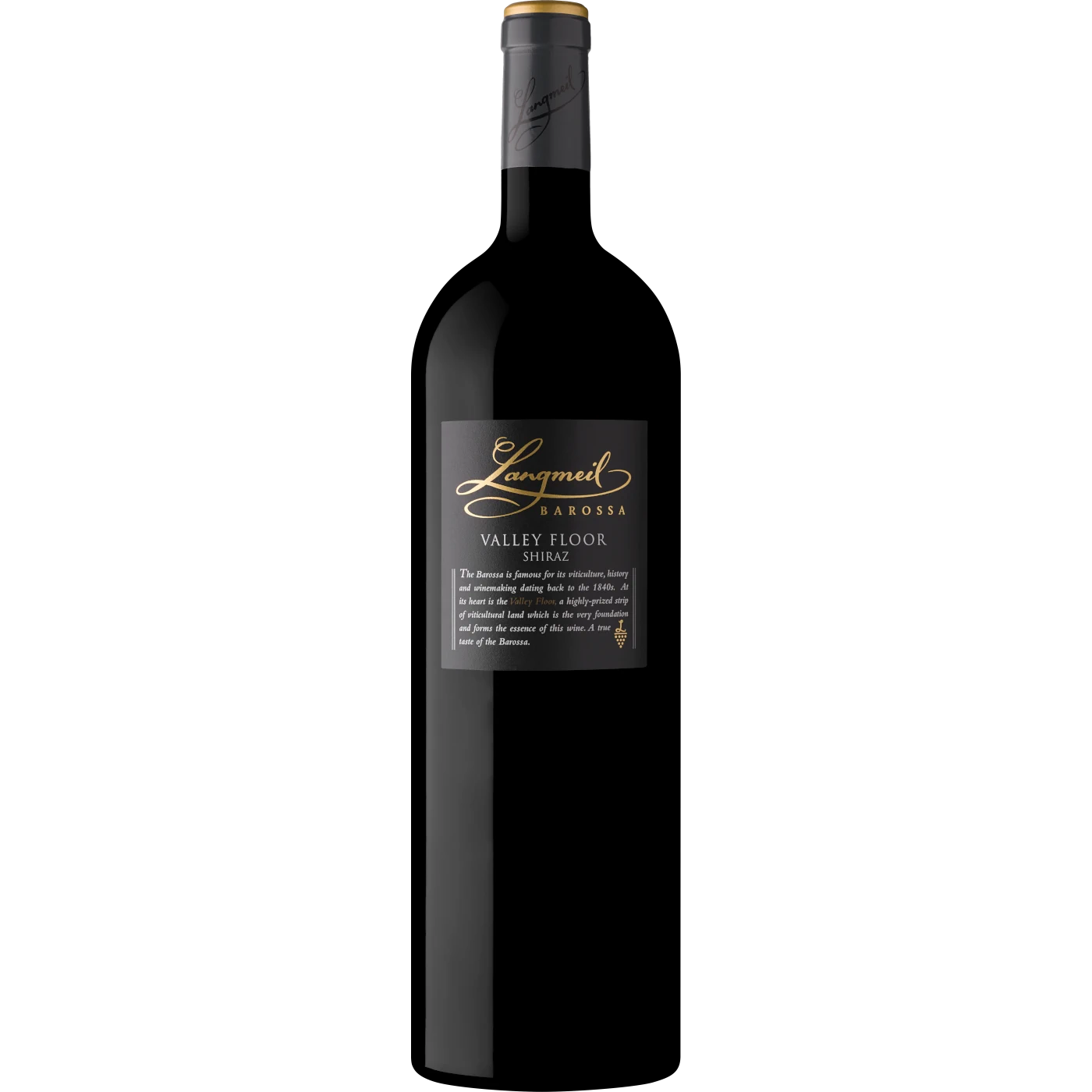 Langmeil Winery Valley Floor Shiraz Magnum, a full-bodied and bold red wine in a large format, ideal for gifting to friends and family who appreciate fine wines.